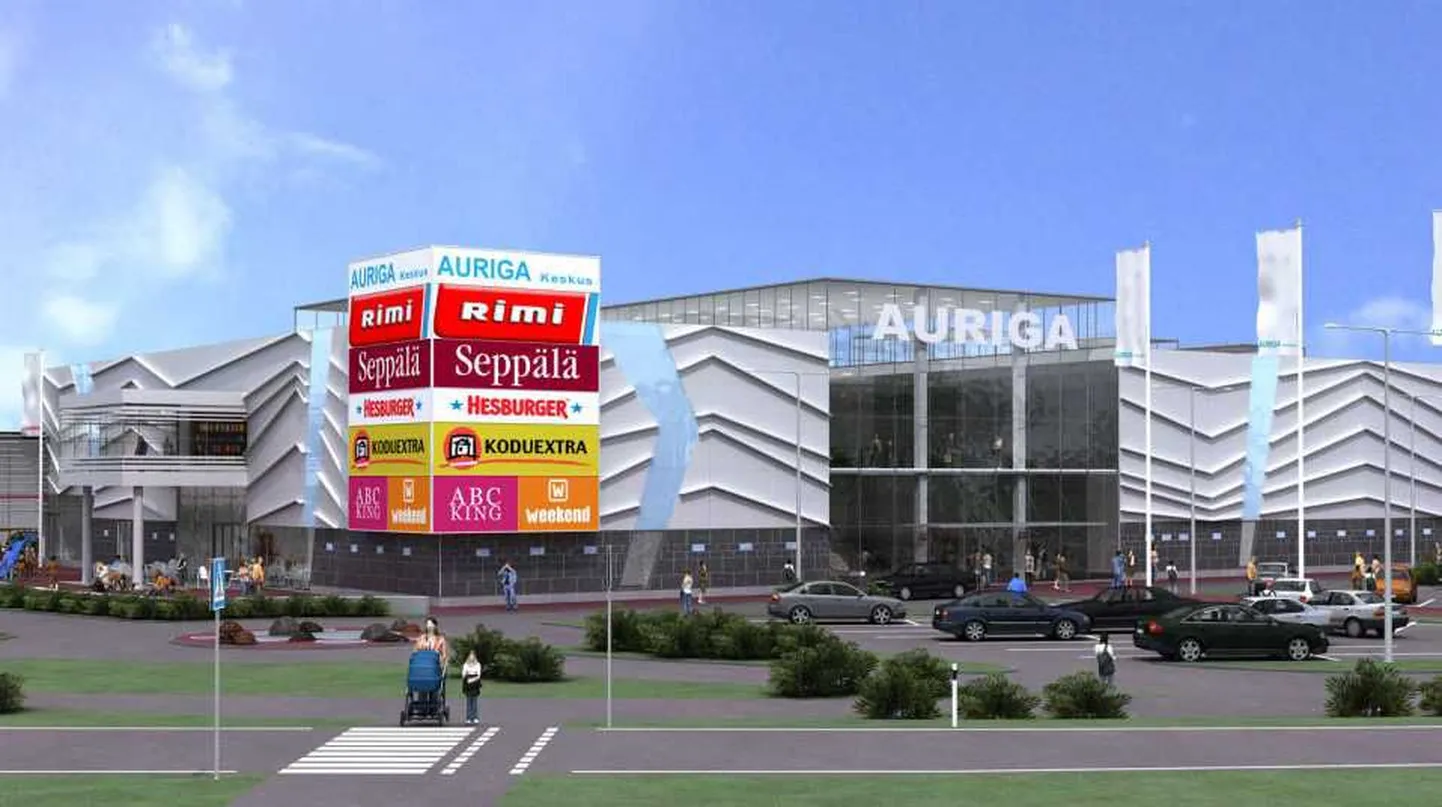 Auriga kaubanduskeskus Saaremaal.