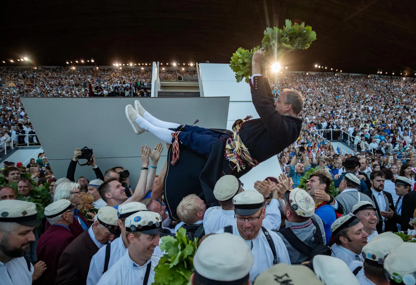 Tallinn, 07.07.2019 XXVII laulu- ja XX tantsupidu „Minu arm“. Laulupidu. Teine päev. Hirvo Surva. FOTO: MIHKEL MARIPUU/EESTI MEEDIA FOTO: Mihkel Maripuu
