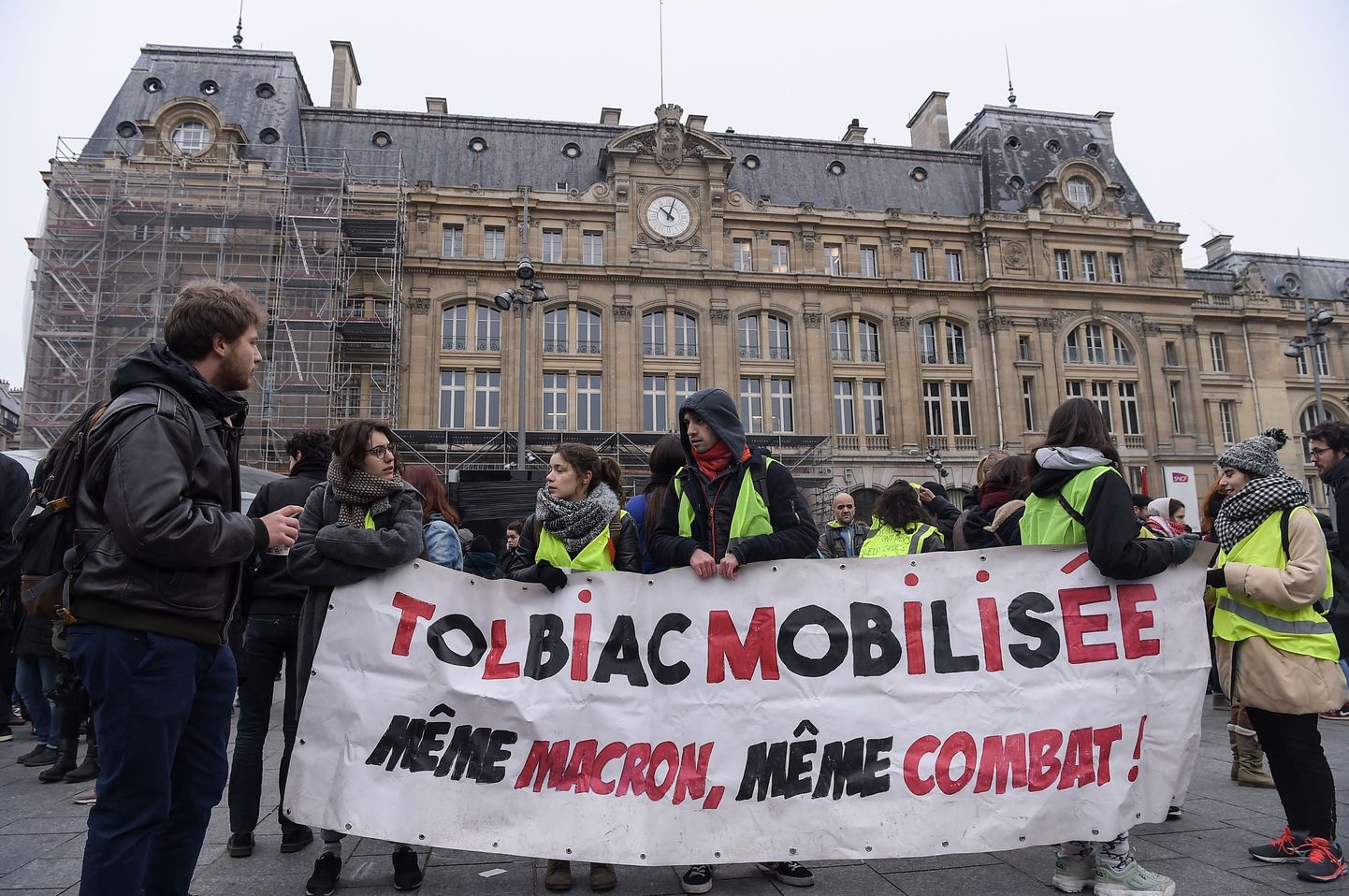 Prantsuse presidendi Emmanuel Macroni vastased meeleavaldused Prantsusmaal Pariisis.