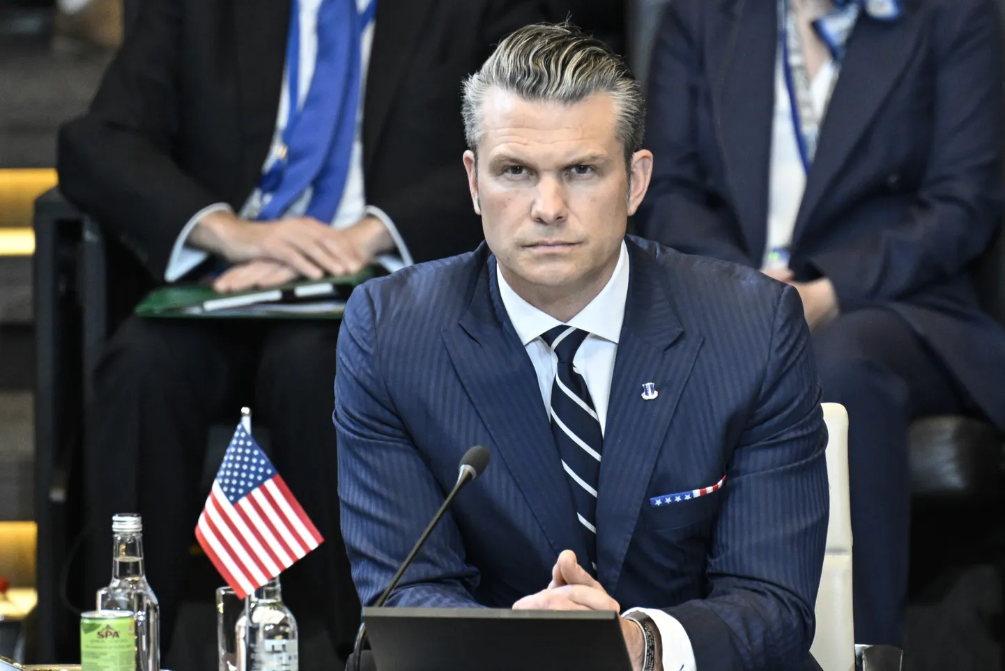 USA kaitseminister Pete Hegseth NATO kaitseministrite kohtumisel Brüsselis. 5. juuni 2025.