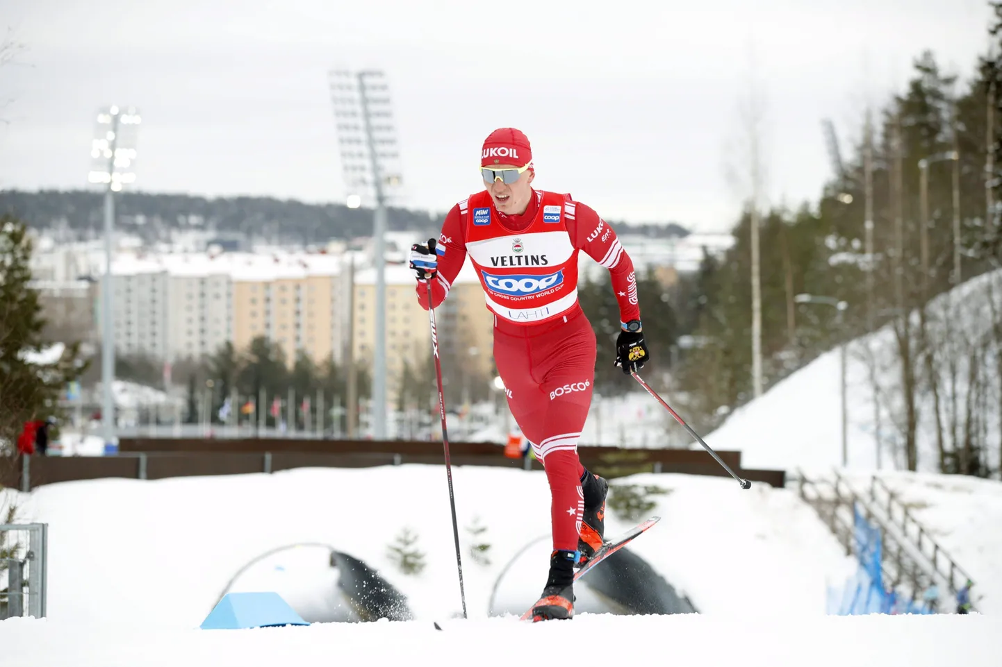 Aleksander Bolšunov 2022. aasta veebruaris Lahti MK-etapil.