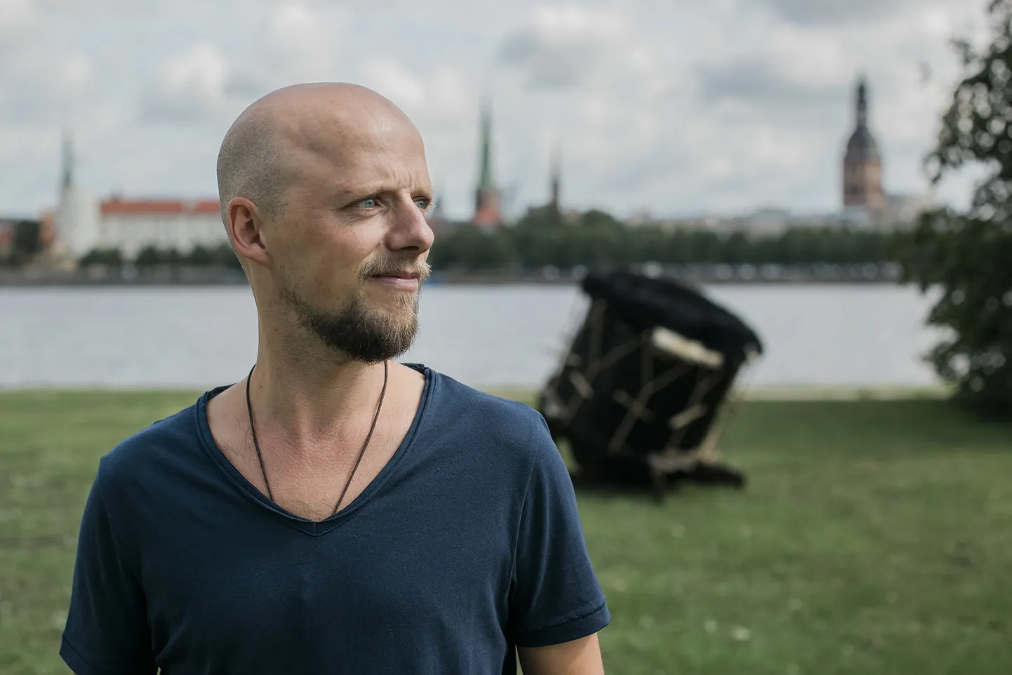 Komponists, orķestra "Rīga" un bungu un dūdu grupas "Auļi" mūziķis Mārtiņš Miļevskis.