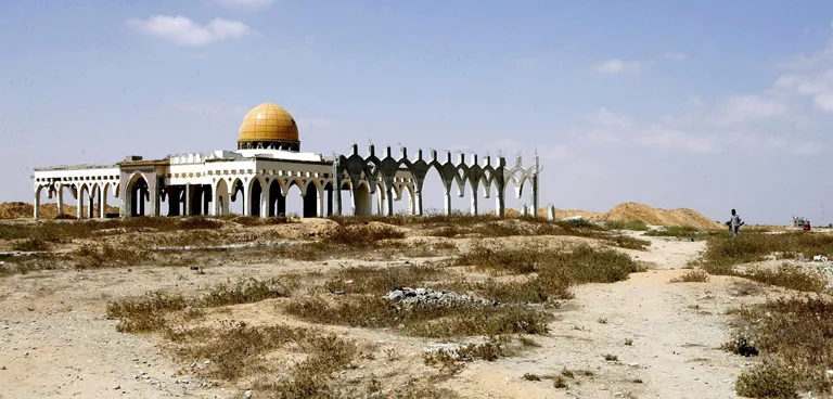 Yasser Arafati-nimeline lennujaam, Gaza sektor. 2004. aastal surnud Palestiina liidri auks nimetatud Rafah´ lähedal asuv lennujaam tegutses aastatel 1998-2000. Foto: TT/SCANPIX