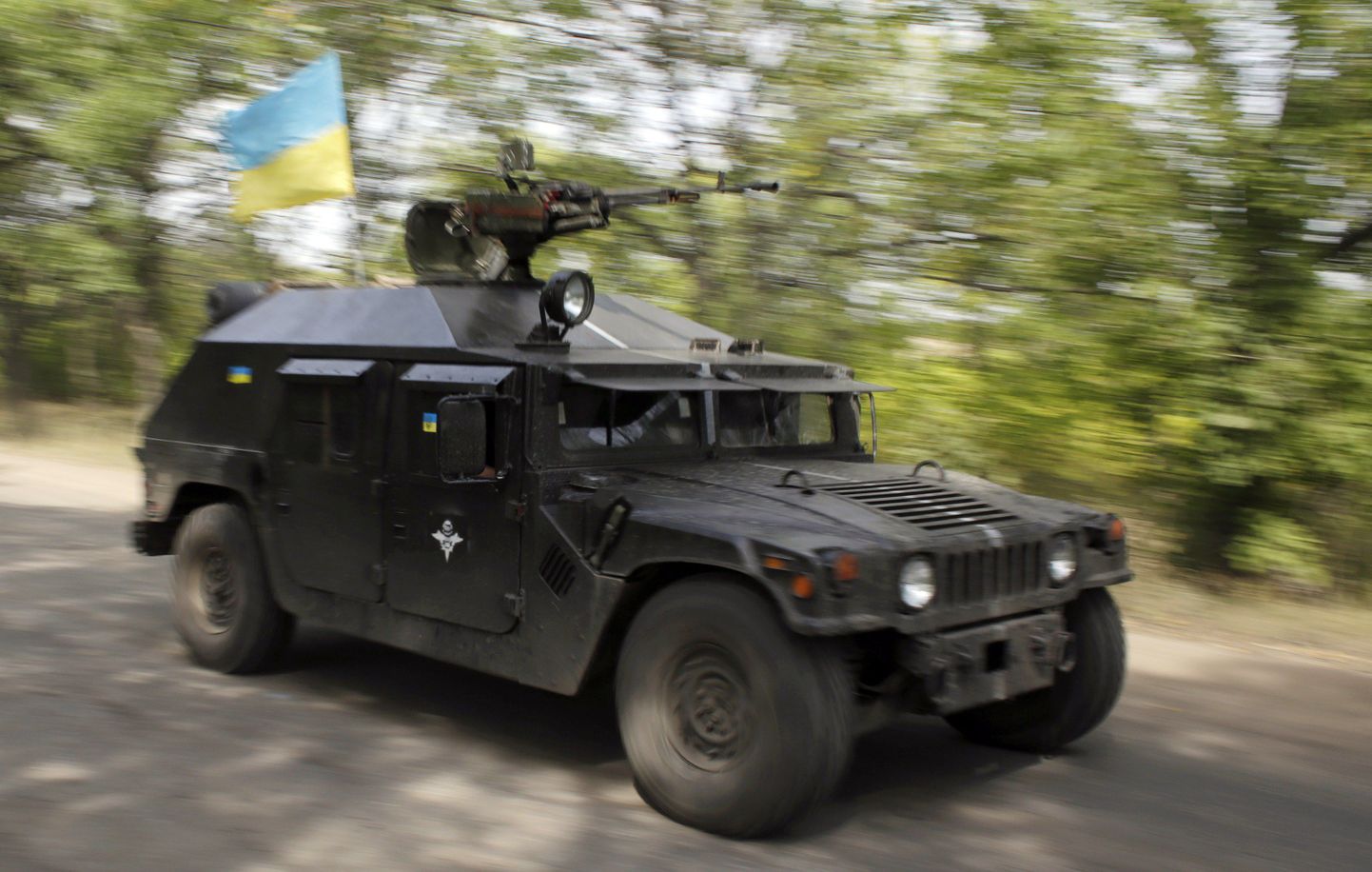 Ukraina sõjaväepatrull Donetski oblastis.