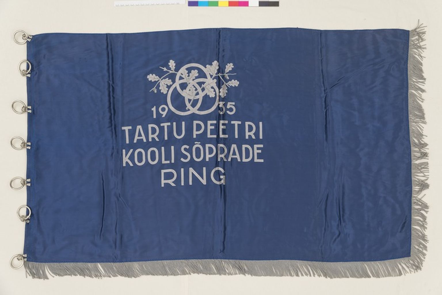 Ajalooline lipp Eesti Rahva Muuseumi kogus.