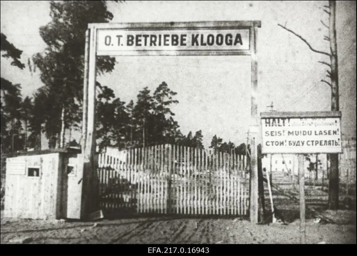 Klooga surmalaagri väravad.