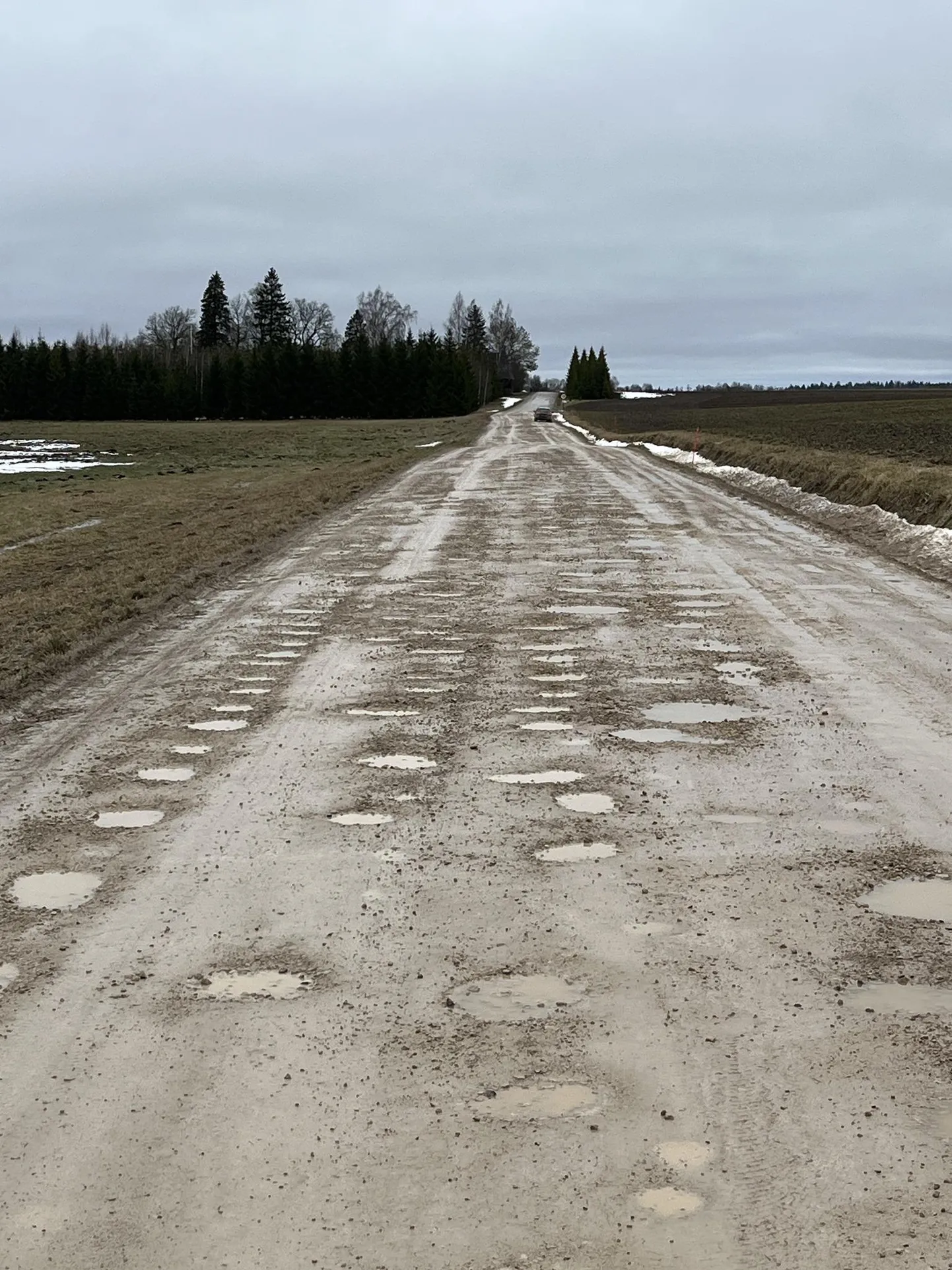 Nõnda nägi Vetiku–Muru tee välja 1. veebruaril.