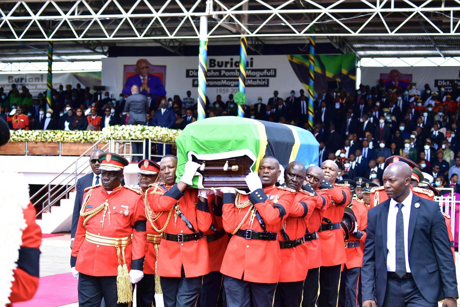 Tansaania presidendi John Magufuli matused 22. märtsil.
