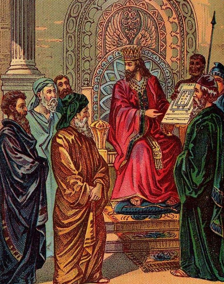 Kuningas Saalomoni kujutav illustratsioon