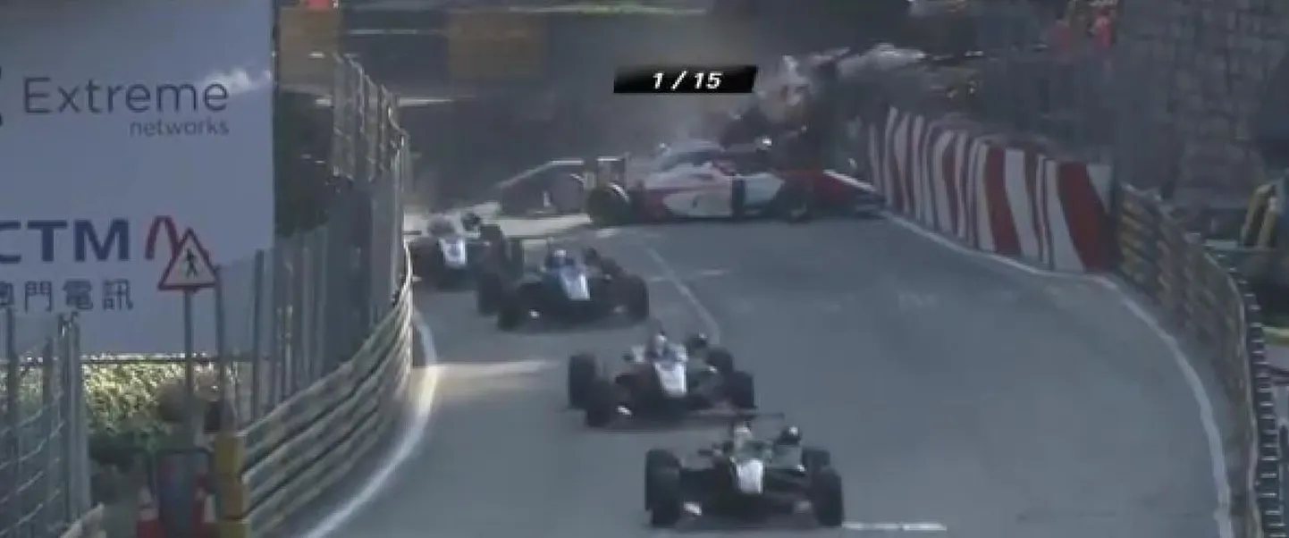 Avarii Macau GP avaringil peatas võistluse.