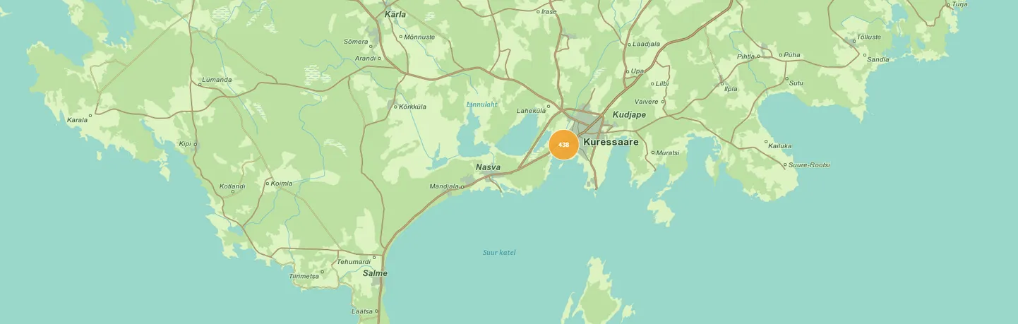 Kuressaares, valdavalt Tuulte Roosis on 438 klienti ilma elektrita.