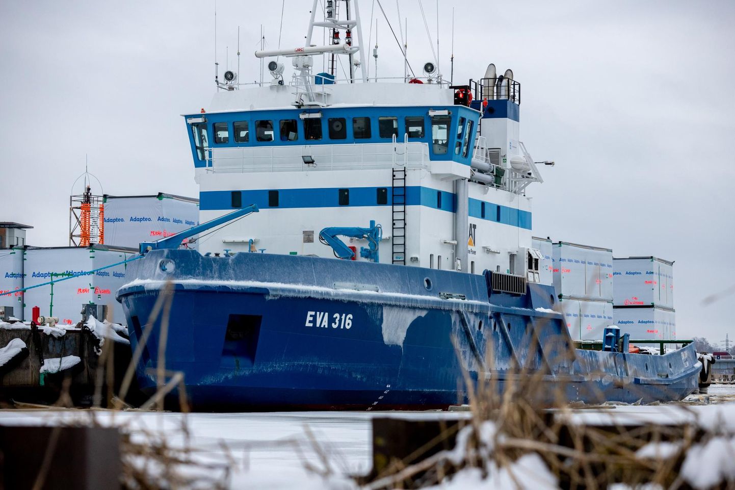 Jäämurdja EVA-316 on aidanud Pärnu lahel laevu kaheksa korda.
