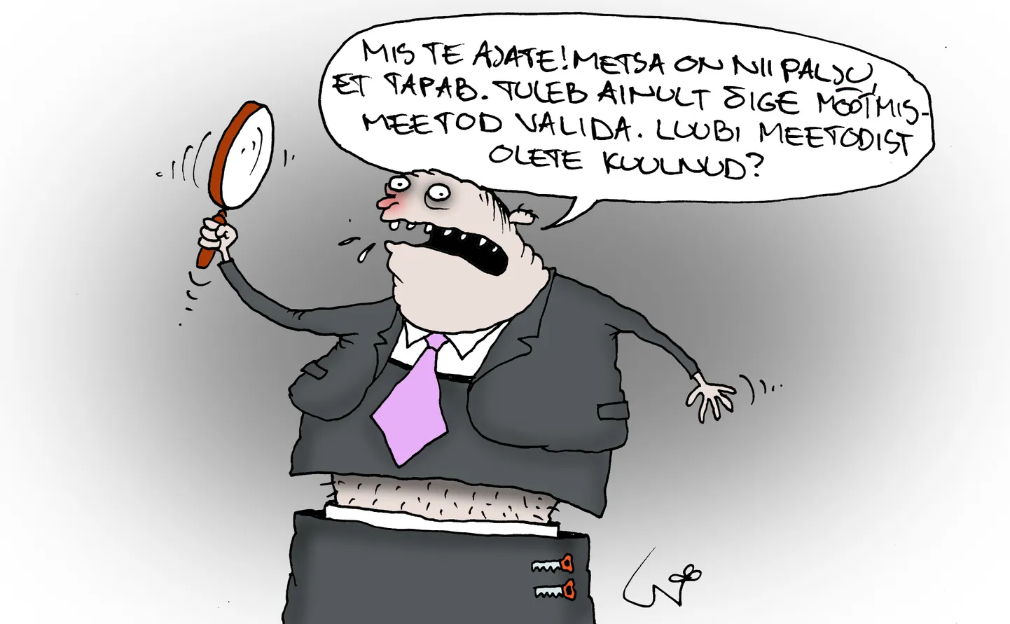 Urmas Nemvalts joonistab.