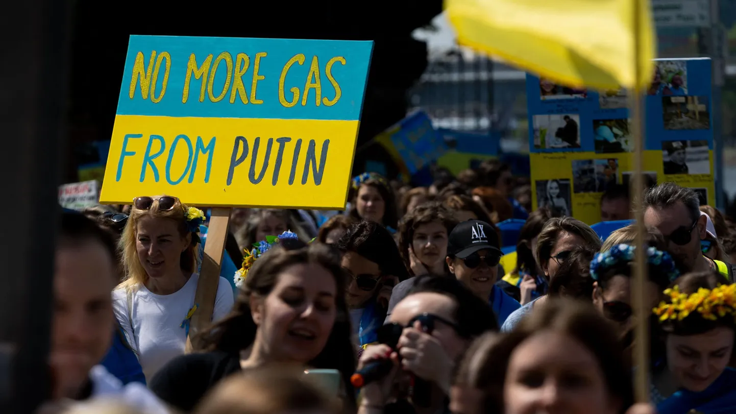 Протест в Германии против закупок "газа у Путина"