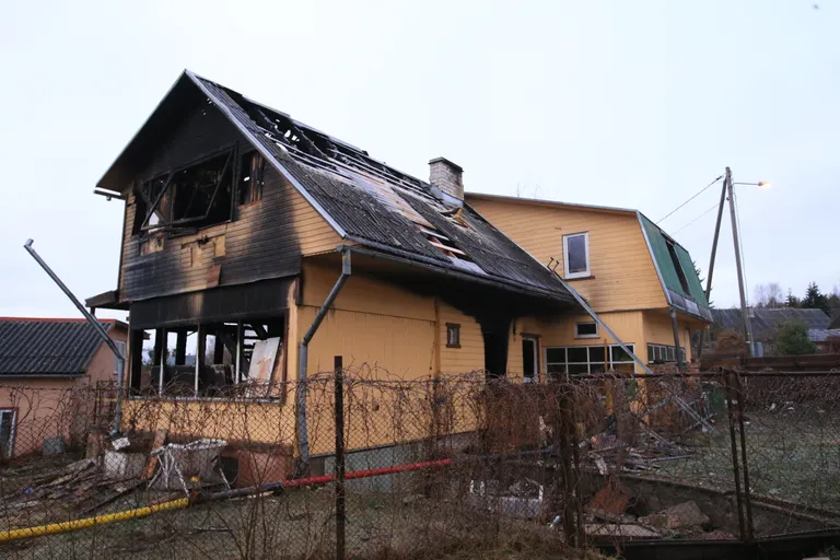 Maja Koidutähe tänaval Tartus, kus hukkus viieliikmeline pere.