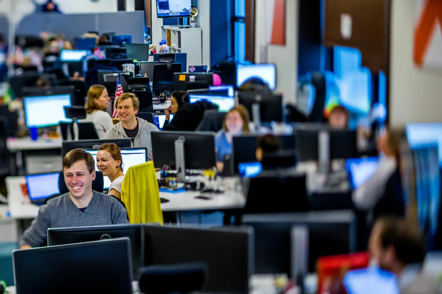 Wise’i asutaja ja tegevjuht Kristo Käärmann ettevõtte kontoris 2015. aastal ehk ajal, mil Wise oli veel Transferwise ja ettevõte polnud veel börsil.