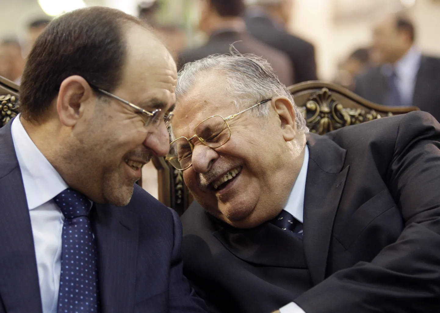 Iraagi peaminister Nuri al-Maliki (vasakul) ja president Jalal Talabani.