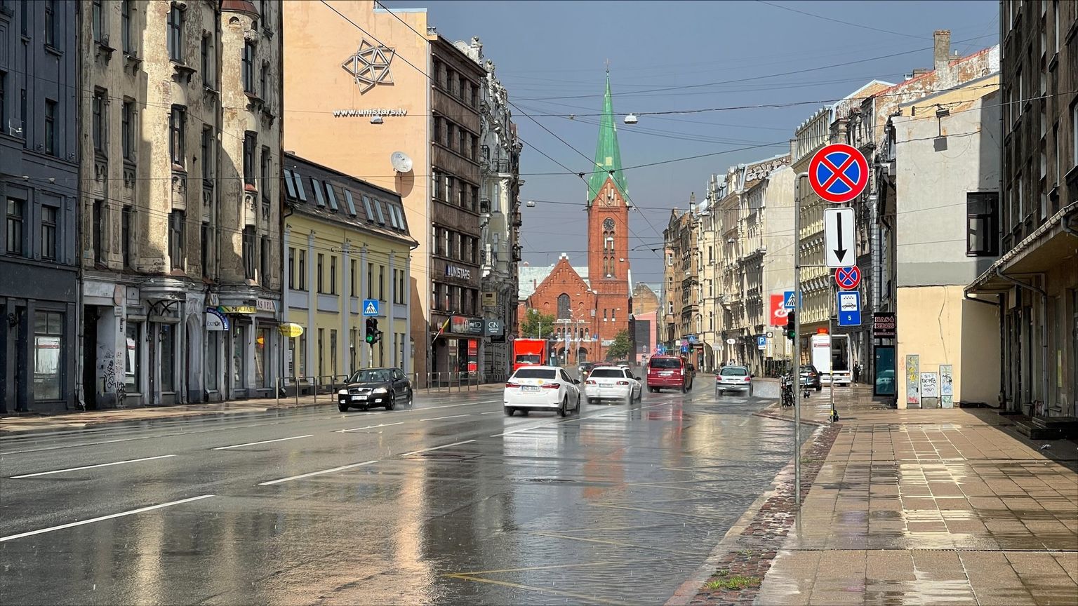 Lietus Rīgā svētdien, 10. jūlijā