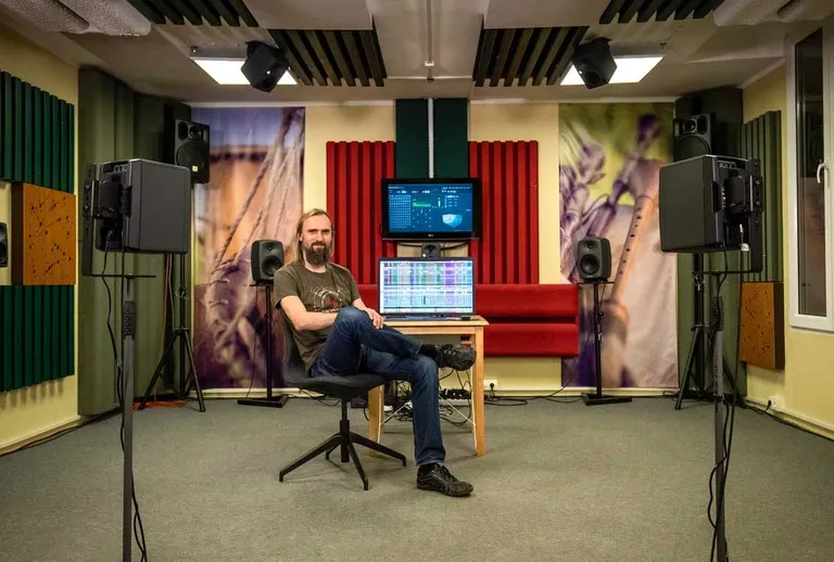 Kaspars Bārbals studijā "Lauska"