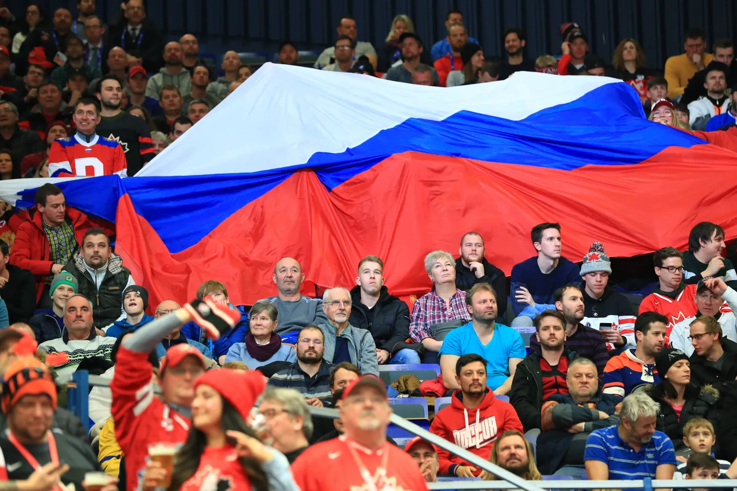 Российские болельщики.