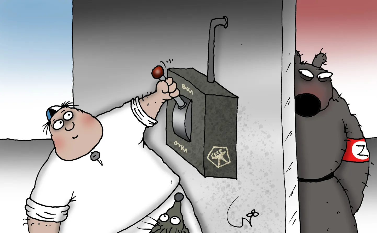 Urmas Nemvalts joonistab.