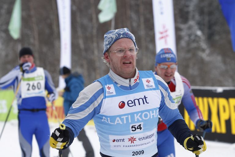 Indrek Pak - mees, kes on Eesti suusamaratonidel alati kohal. Sel pildil 2009. aasta Tartu maartonil.