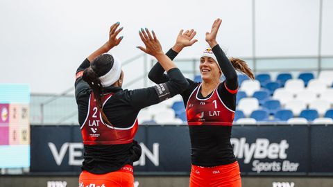 Graudiņa un Samoilova pieveic spānietes un veiksmīgi uzsāk Eiropas čempionātu