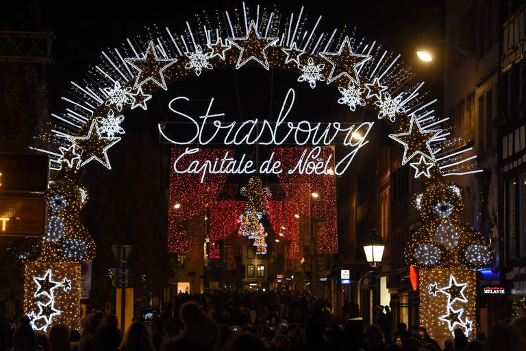 Рождественская ярмарка в Страсбурге, 2019 год.