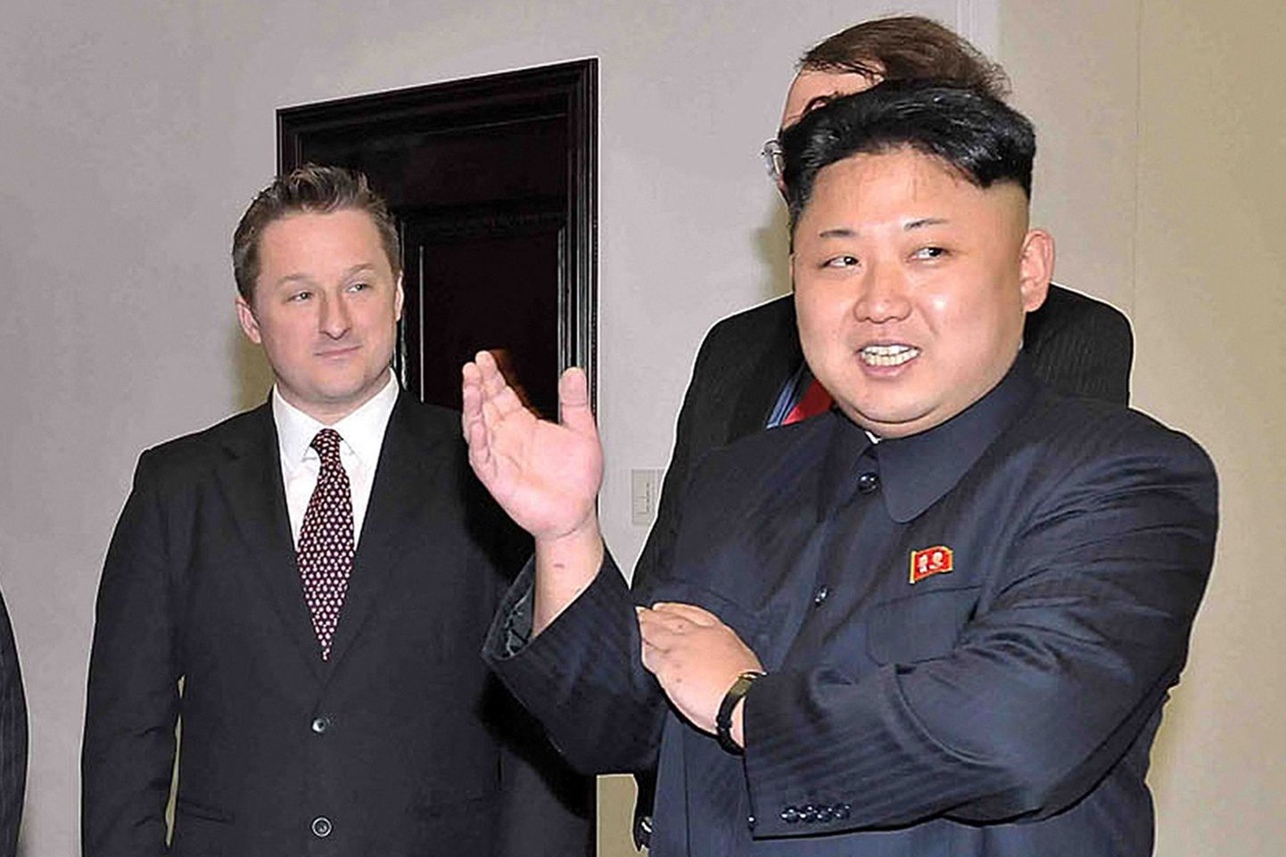 Kanada ärimees Michael Spavor 2014. aasta Kim Jong-uniga.