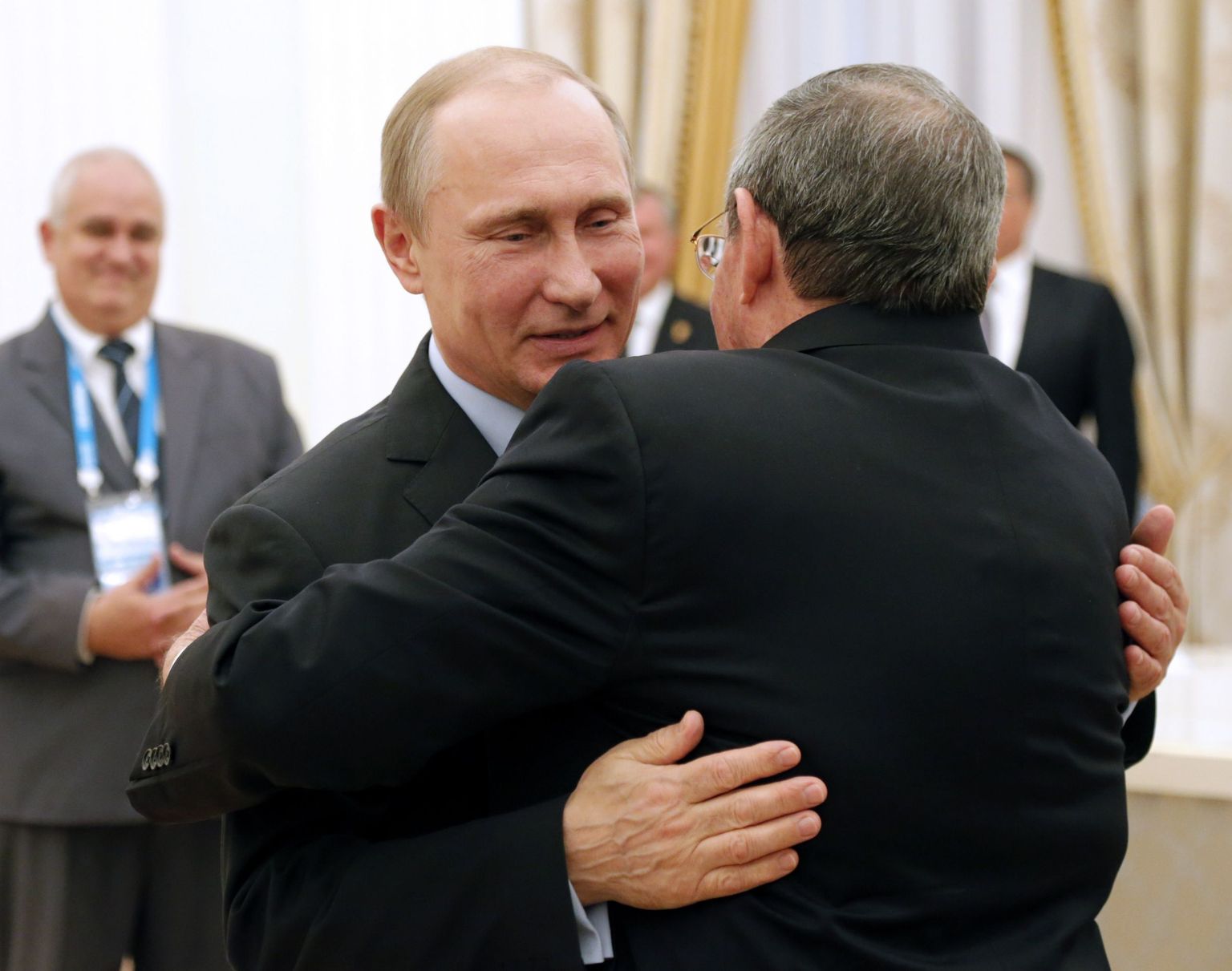 Venemaa president Vladimir Putin emblemas Kuuba liidri Raul Castroga Kremlis 2015. aasta mais.