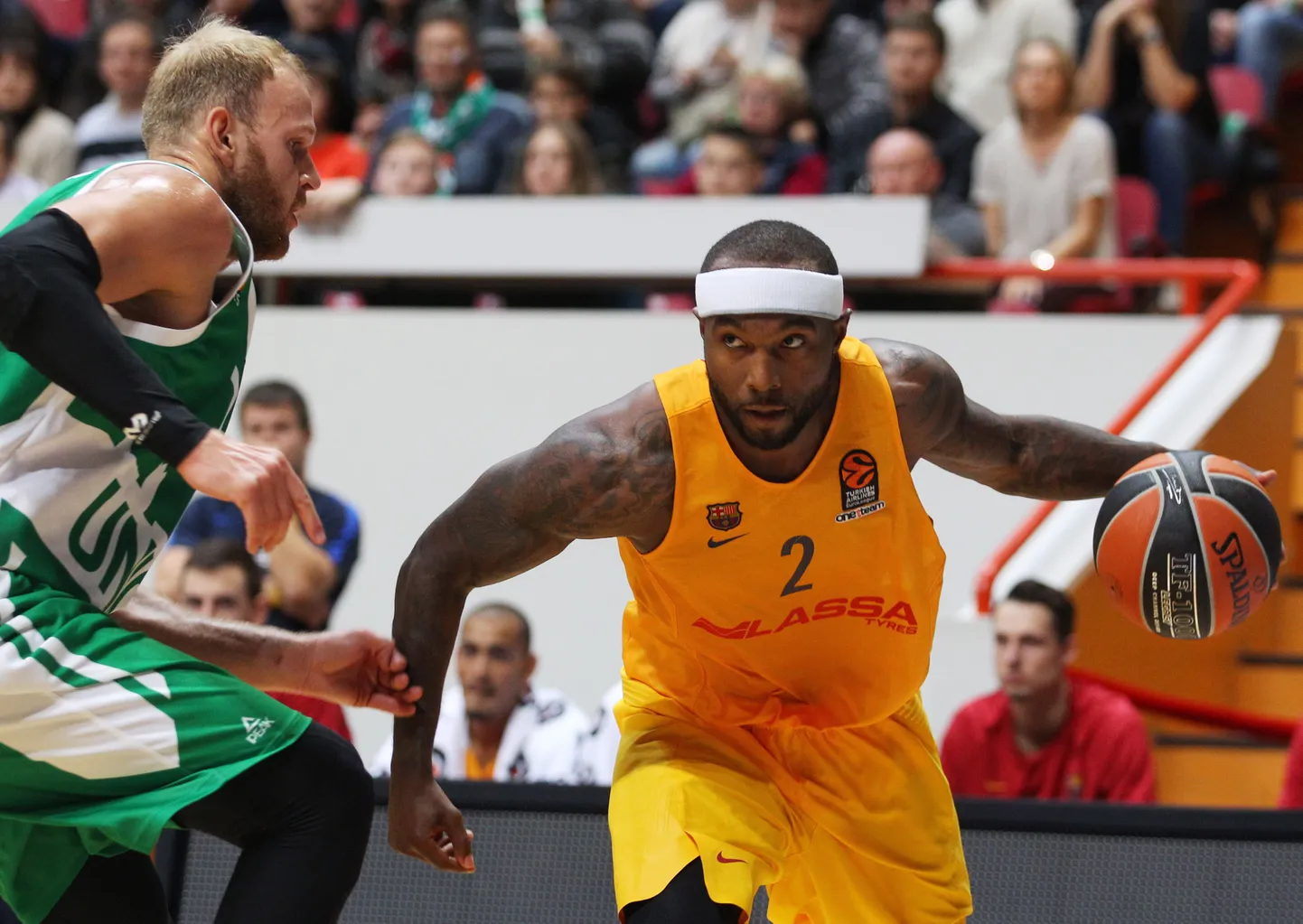 Tyrece Rice (paremal) oli täna Barcelona üheks põhijõuks.