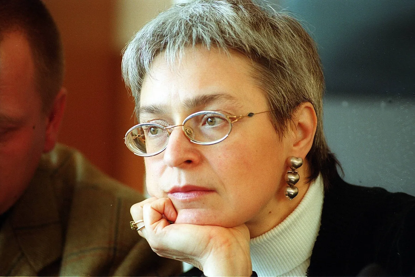 Anna Politkovskaja Berliinis 28. jaanuar 2003.