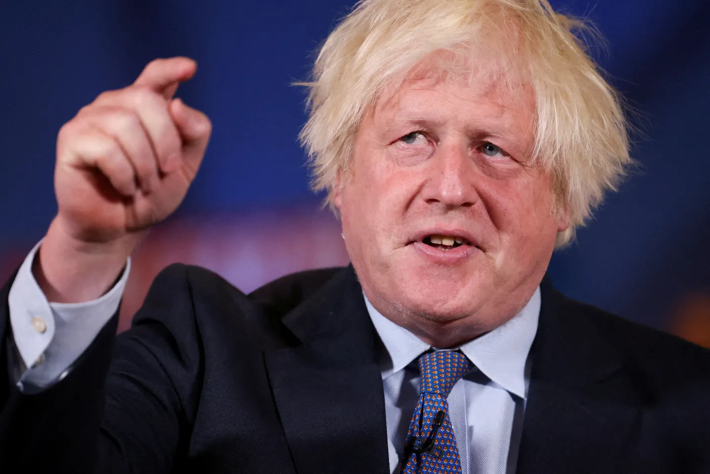Ühendkuningriigi endine peaminister Boris Johnson tänavu suvel Briti valimiste eel konservatiivide kampaaniaüritusel.