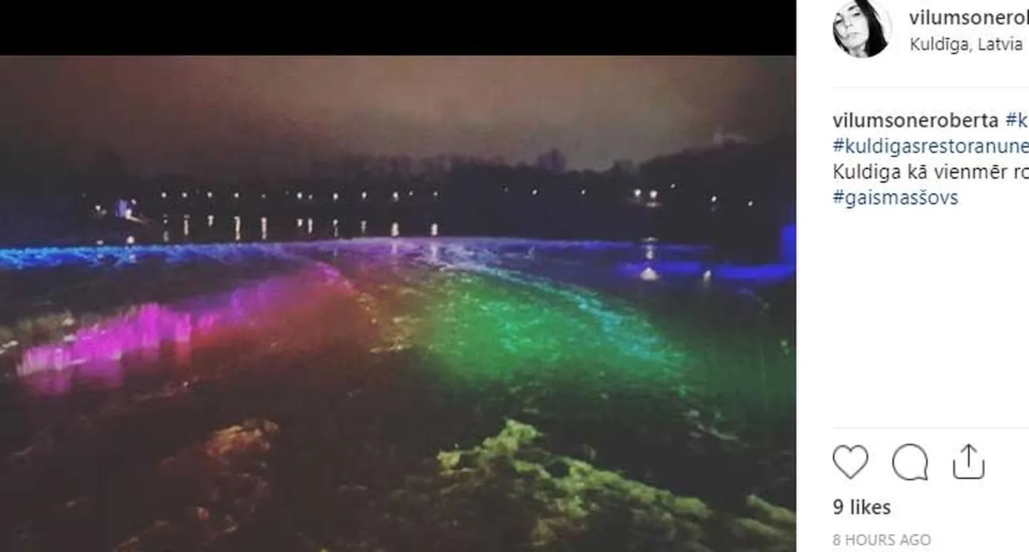 "Kuldīga kā vienmēr romantiska," raksta kāda vērotāja