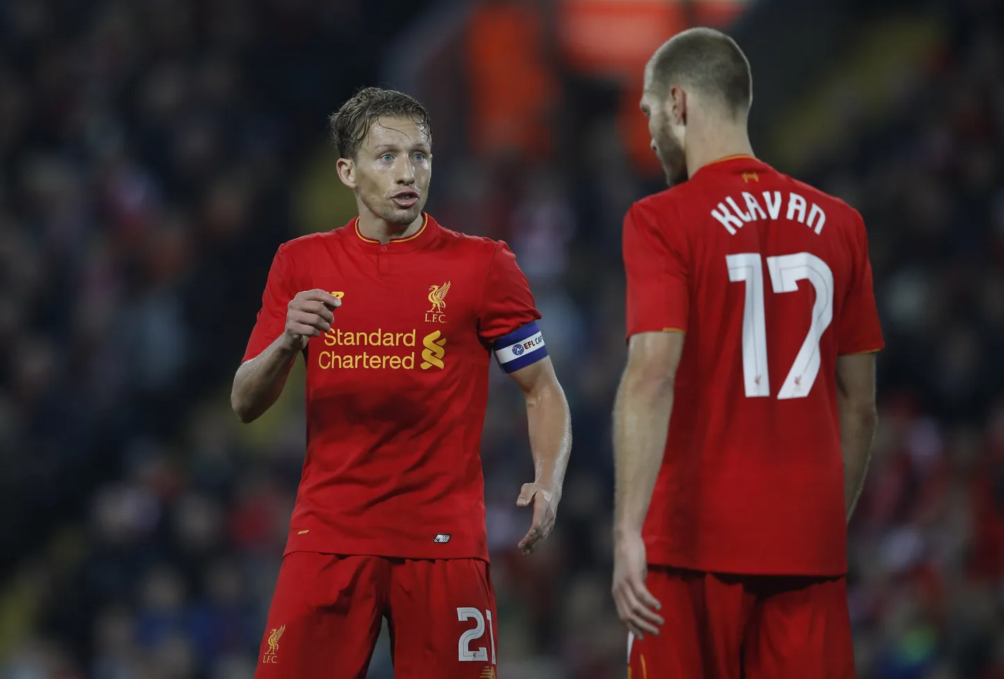 Lucas Leiva (vasakul) ja Ragnar Klavan.
