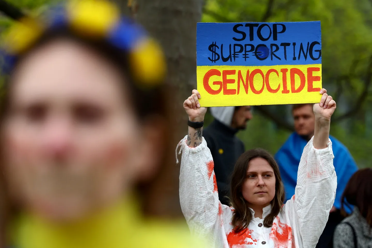 Protests Ukrainas atbalstam