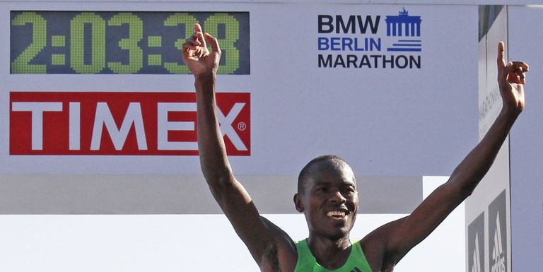 Patrick Makau Musyoki püstitas Berliinis maailmarekordi 2011. aastal. Foto: