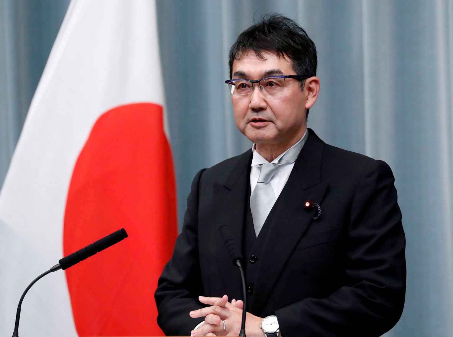 Endine Jaapani justiitsminister Katsuyuki Kawai.