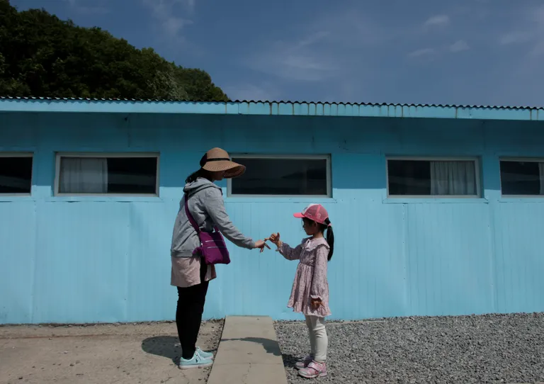 Lõuna-Korea Namyangju filmistuudio alal saab jäljendada kahe Korea liidri kohtumist