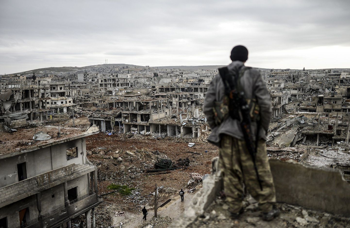 Selline nägi Kobane linn välja jaanuaris.