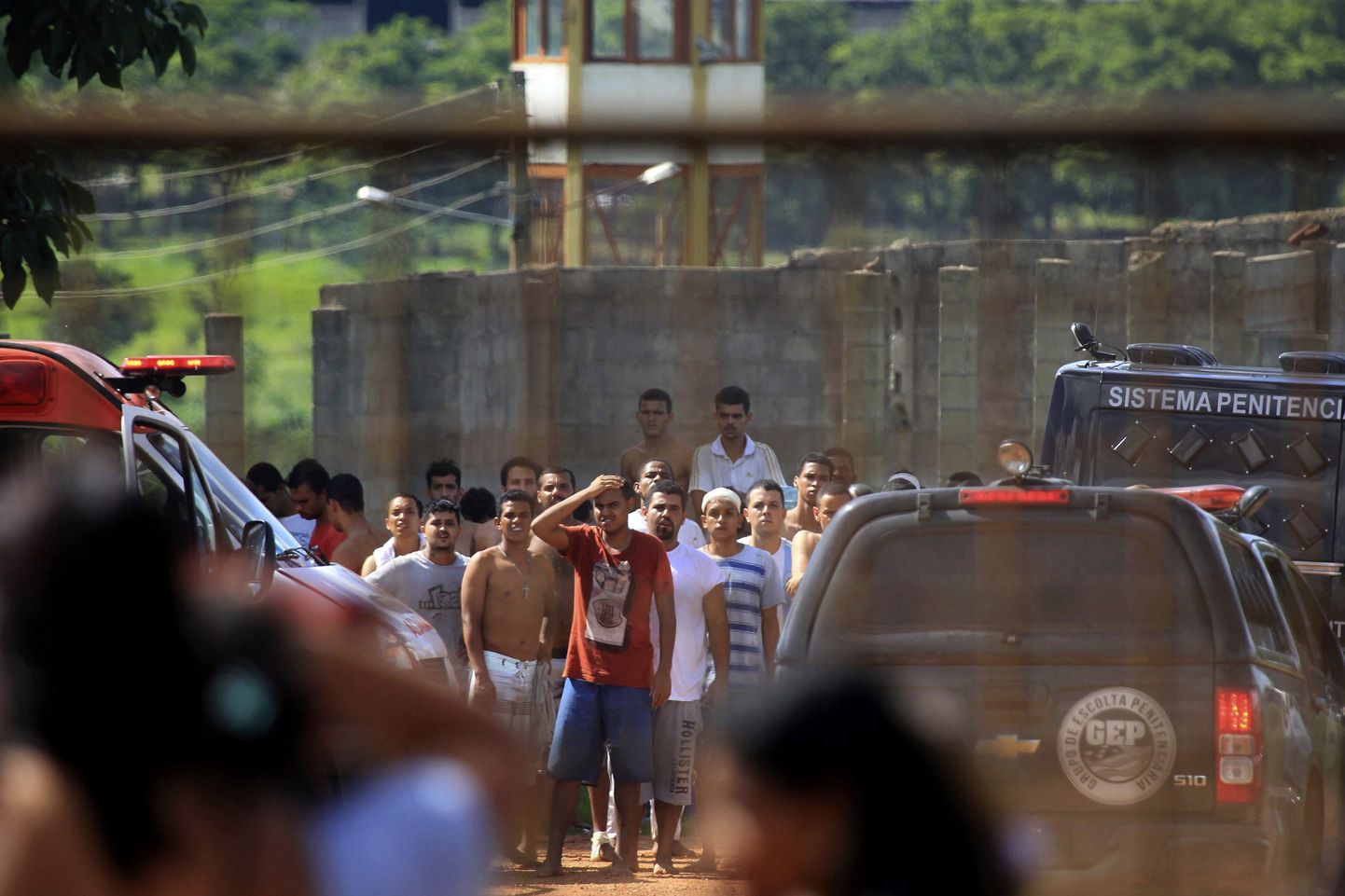 Vangid pärast rahutusi Colonia Agroindustrial vanglas Brasiilia Goiase osariigis.