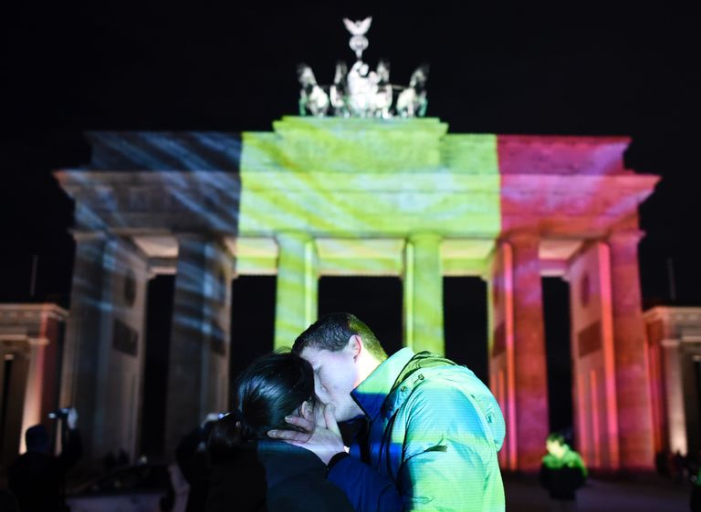 Noorpaar Brandenburgi värava ees. Foto: Scanpix