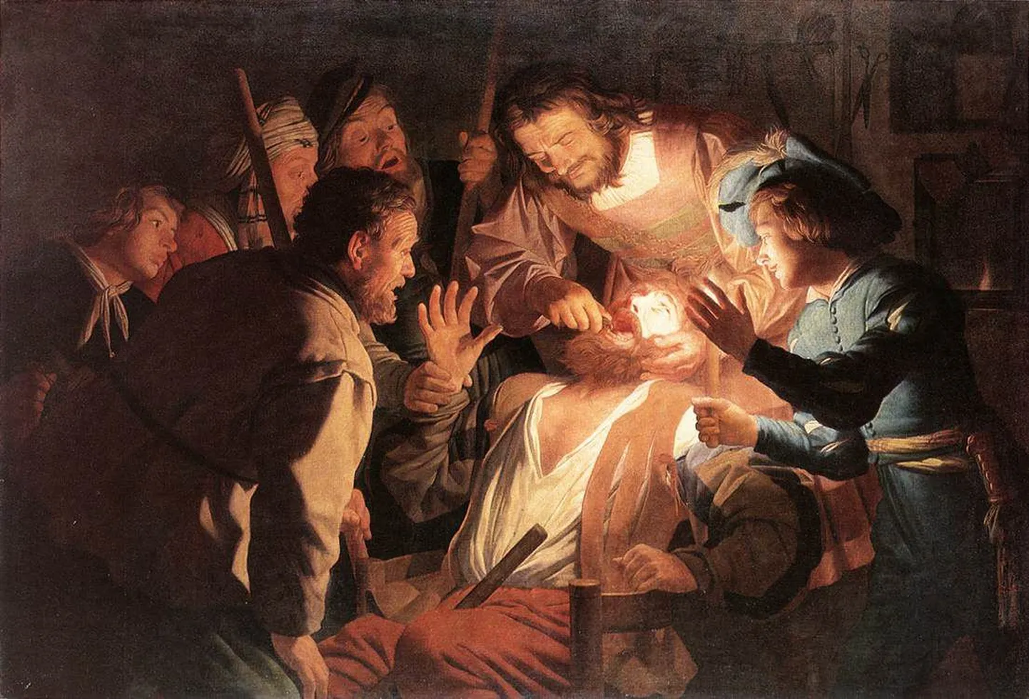 Gerard van Honthorsti 1622. aastal maalitud „Hambaarst”.
