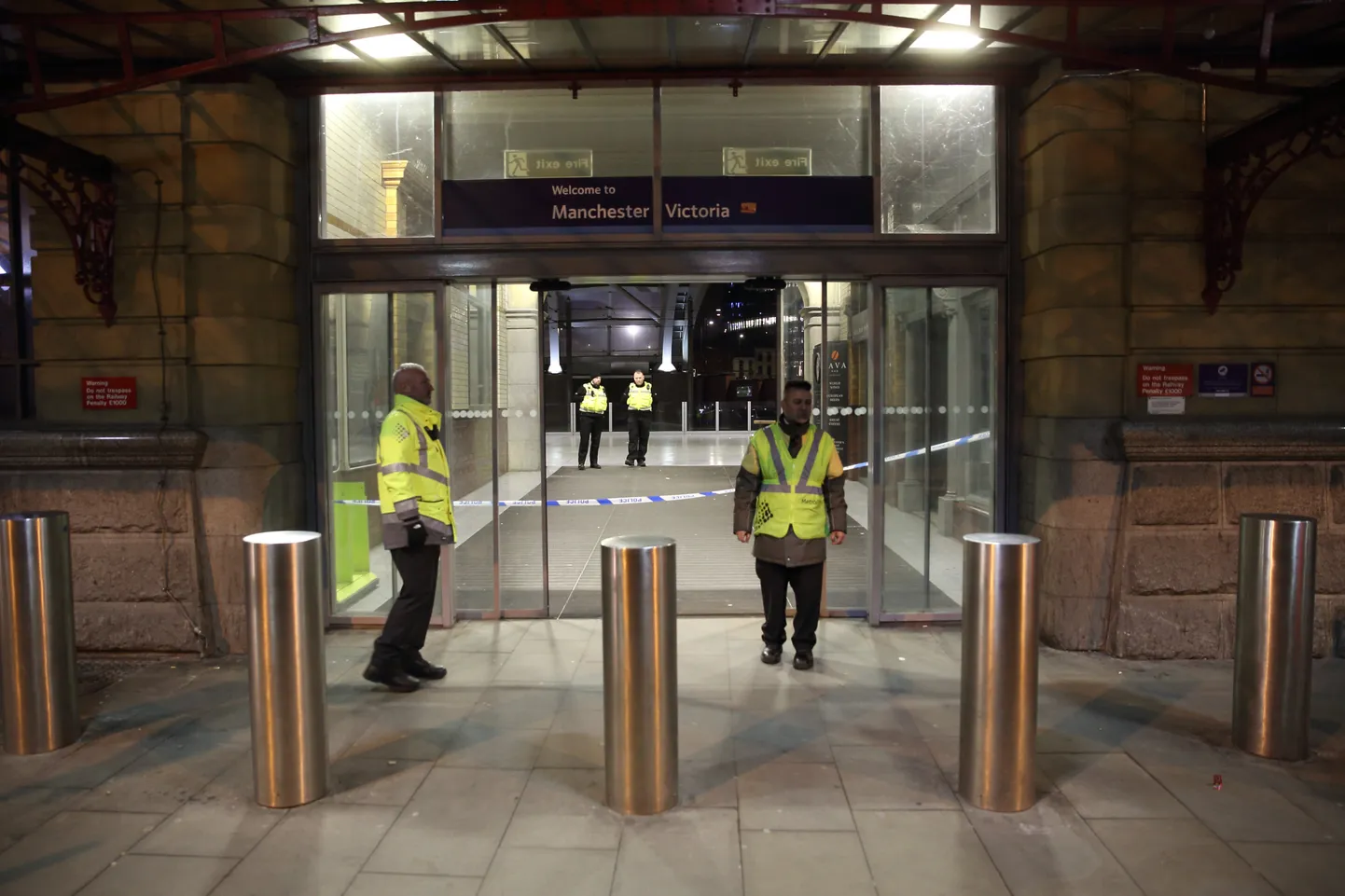 Manchesteri Victoria raudteejaam, kus 31. detsembril 2018 sai noarünnakus kannatada kolm inimest.