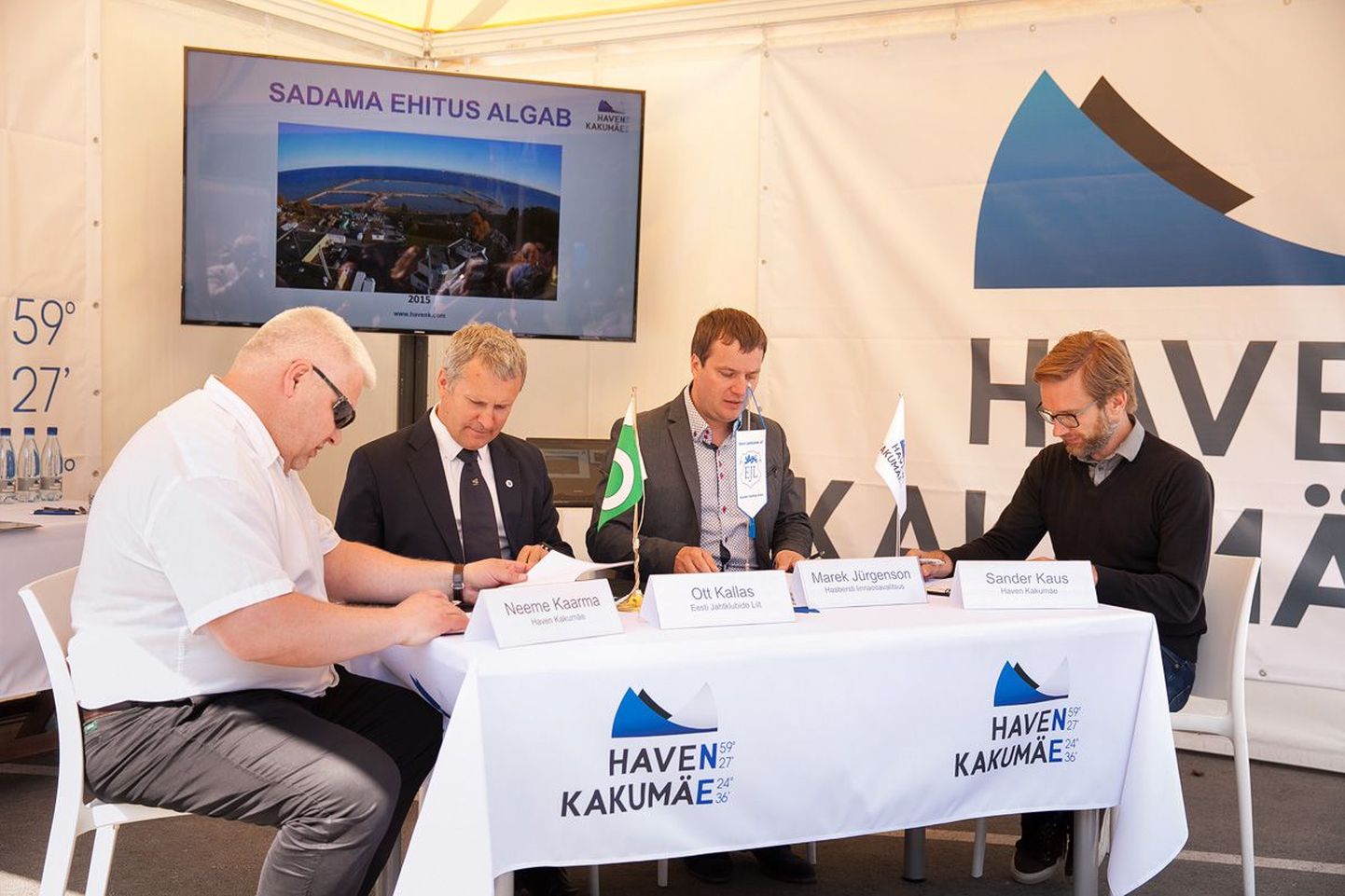 vasakult: Neeme Kaarma, Ott Kallas, Marek Jürgenson, Sander Kaus