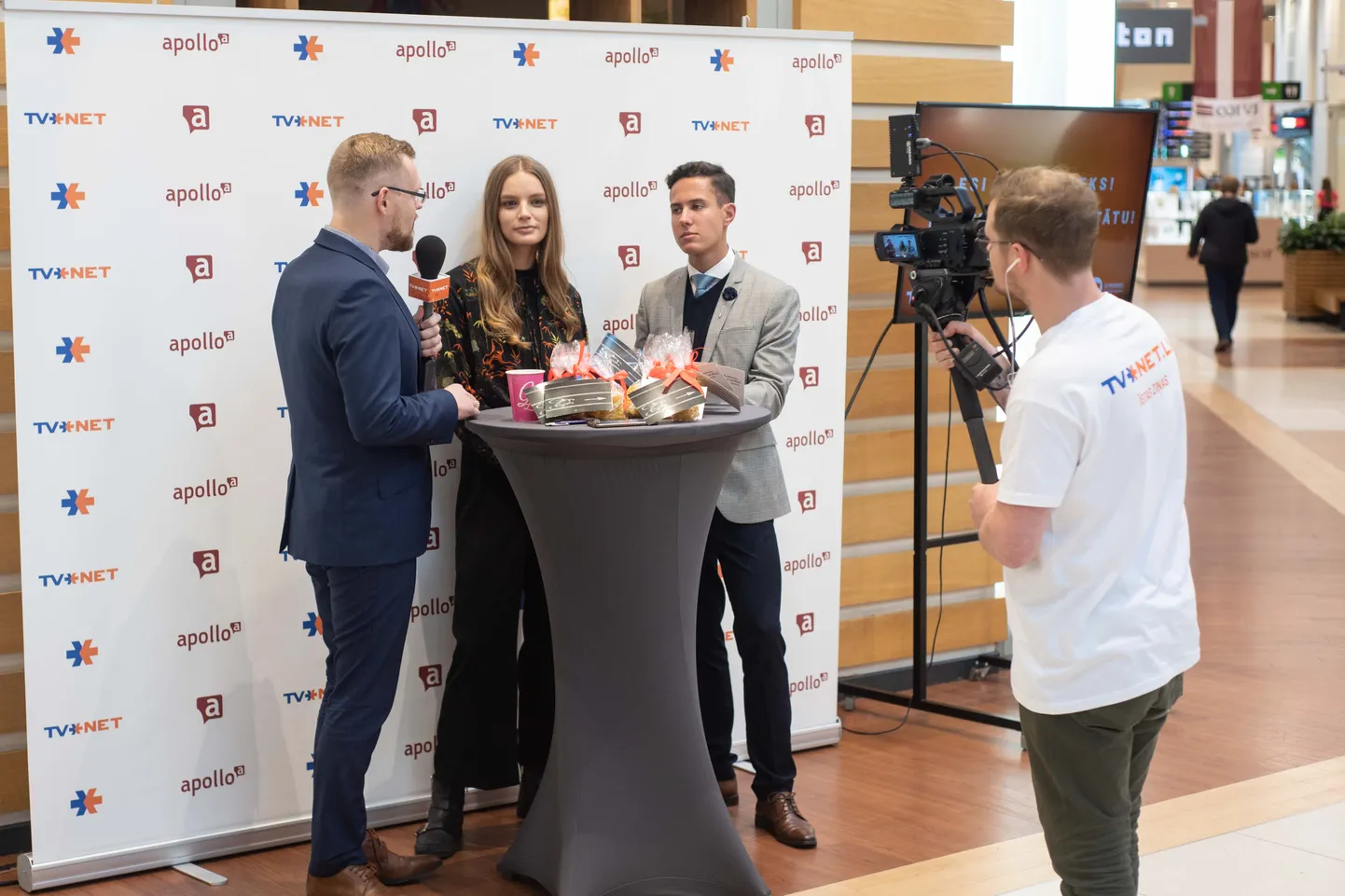Studenti Barbara un Romāns TVNET tiešraidē