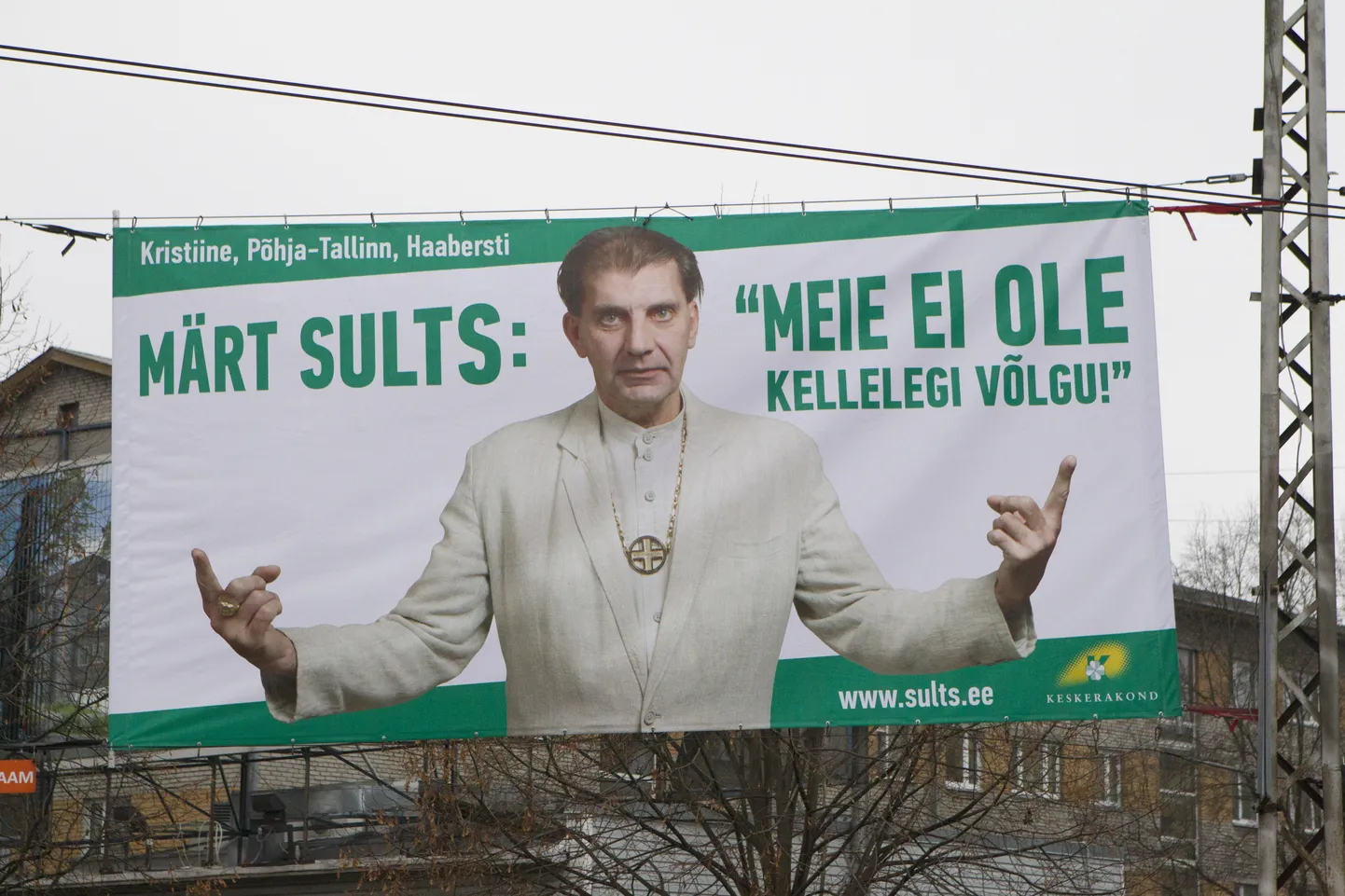 Märt Sultsi valimisplakat.