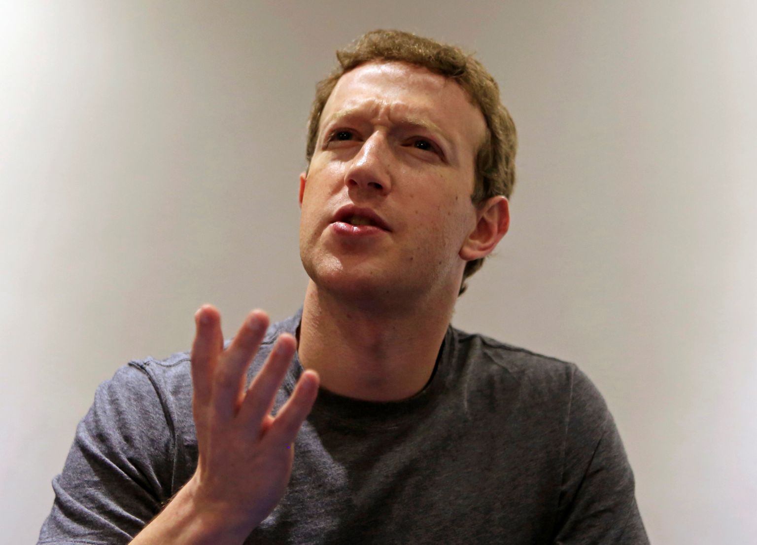 Mark Zuckerberg Reutersile intervjuud andmas.