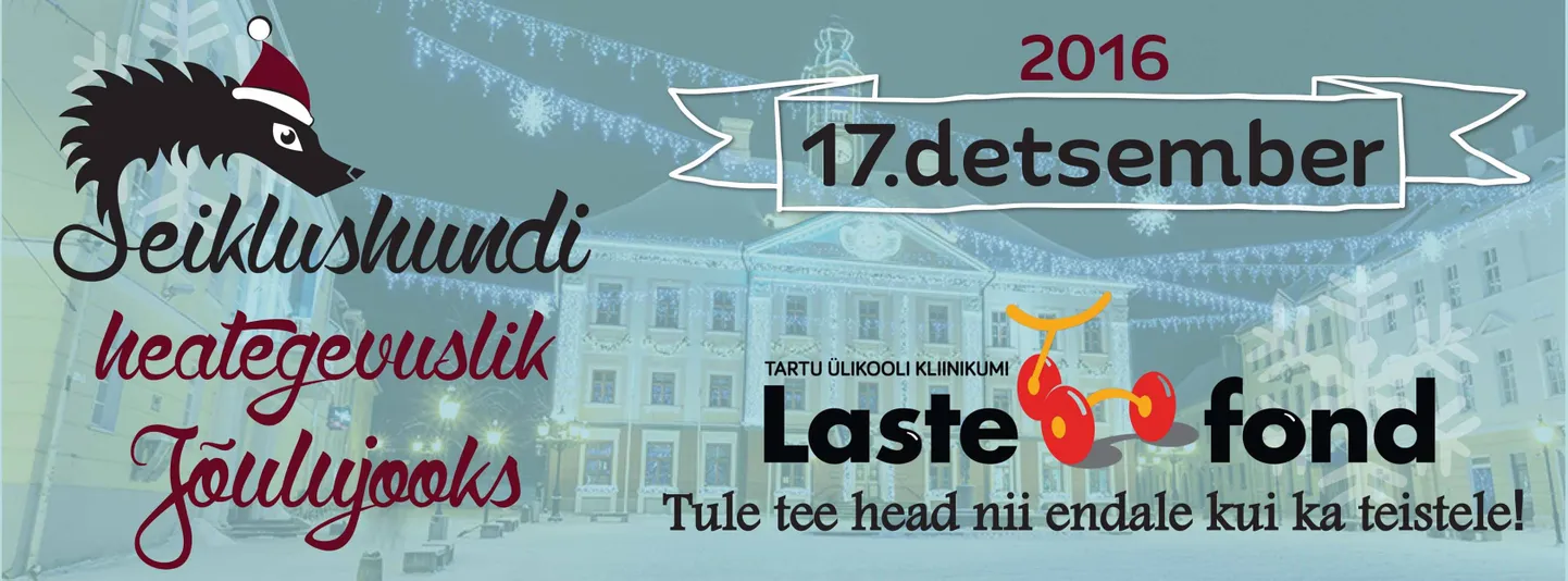 Seiklushunt korraldab heategevusliku jõulujooksu.
