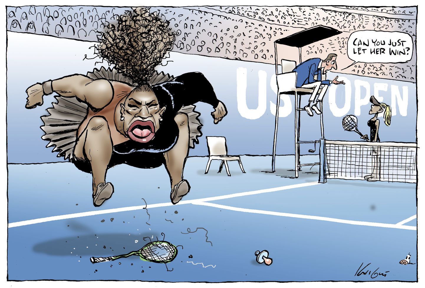 Austraalia pressinõukogu tegi Serena Williamsi «rassistliku» karikatuuri osas otsuse